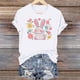 thumbnail image 1 of TaTaai Short Sleeve T Shirt for Women Easter Print Round Neck Casual Loose Fit Soft Stretchy Tee Cute Fashion Top for Spring Holiday Party Daily Casual Wear Gift, 1 of 6