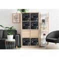 thumbnail image 4 of Sorbus Fabric Foldable Storage Cubes Organization Bins, Great for Home Organization, Living Room, Cube Storage Bins, for Closet, Nursery, Playroom, College Dorm, Marble Print Fabric (4-Pack, Black), 4 of 9