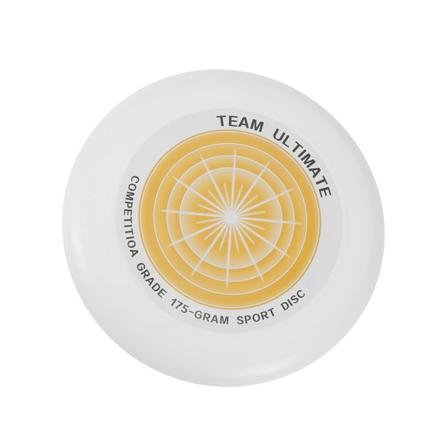 Unique Bargains 1 Pce Disque Volant Rond 10.63 Pouces Blanc Jaune