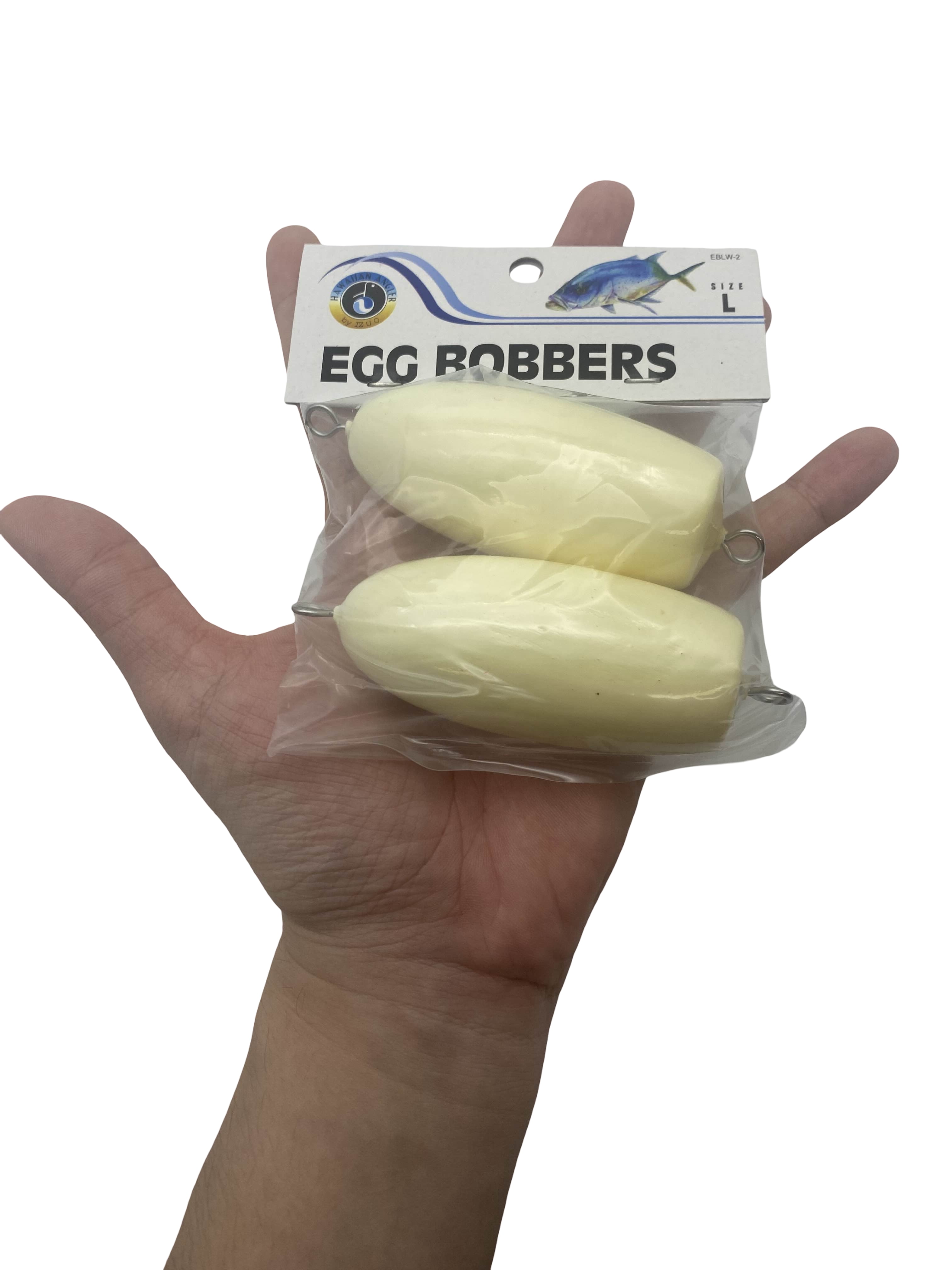 Izuo Brothers Plastic Egg Fishing Floats (2 Pack), Model EBLW-2