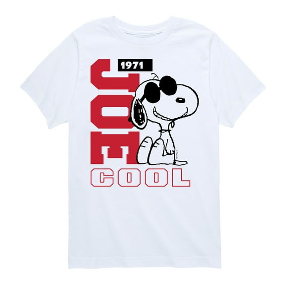 Peanuts - Joe Cool Collegiate - Toddler & Youth Short Sleeve Graphic T-Shirt