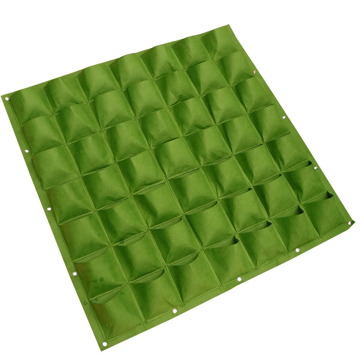 Masteelf Felt Vertical Hanging Planter with 12 Pockets for Wall Garden Indoors Outdoors Green 1mx1m Flat