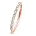 thumbnail image 2 of Aonejewelry 0.10 Carat Round Diamond Wedding Band In 10K Solid Rose Gold, 2 of 2