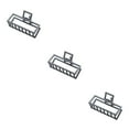 thumbnail image 4 of maskred Pinces de Mode Grand Style Simple à Portée de Main Style Simple Robuste Exquis Accessoires Barrettes pour Femmes Noir/rectangle 3Set, 4 of 6