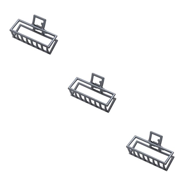 Qarigey Clip de garra Agarre portátil grande Aleación sólida Pasadores delicados Accesorios de decoración geométrica Pasadores para mujeres Negro / Type1 NO1 Qarigey CBP220728