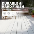 thumbnail image 6 of Evolve Porch & Floor Paint, Fast-Drying Wood and Concrete Paint, White, 5 Gallon, 6 of 9