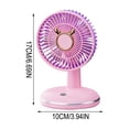 thumbnail image 3 of Kbndieu USB Desk Fan, Small Quiet Powerful 3 Speeds, Personal Mini Portable Desktop Table Fans, Cooling for Home Office Car Travel Indoor Outdoor, 3 of 6