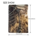 thumbnail image 3 of Pofeuu Skull Butterfly Sunflower Print Travel Document Organizer Passport Holder Men Women for Family (6.5 in x 4.5 in),Wallet Holder Credit Card Clutch Bag Case, 3 of 5