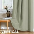 thumbnail image 7 of Linen Curtains 100% Blackout Curtains for Bedroom 108 inch Long Full Light Blocking Nature Linen Blended Window Curtains for Living Room Nickel Grommet (2 Panels, Heathered Tea), 7 of 7