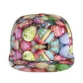 thumbnail image 2 of Haiem Easter Eggs Classic Snapback Cap Flat Bill Hat Baseball Cap Adjustable Size Cotton Dad Hat, 2 of 9