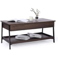 thumbnail image 6 of Caffoz Smith Classic Home Décor Style Storage Coffee Table with Smoky Oak, 6 of 10