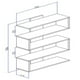 thumbnail image 3 of Estantería Librero Repisa de Pared Bertolini ESM AM 3087 Blanco, 3 of 3