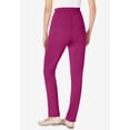 thumbnail image 3 of Woman Within Plus Size Tall Knit Hassle-Free Pull-On Elastic-Waist Pants, 3 of 4