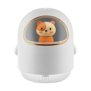 Wovilon Cartoon Space Cat Humidifier,Mini Cute Pet Humidifier,Ambient Night Light Creative Gift
