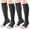 A - Black, variant on SUCS Open Toe Compression Socks Women & Men-2 Pairs 15-20 mmHg Knee High Stockings for Circulation Support
