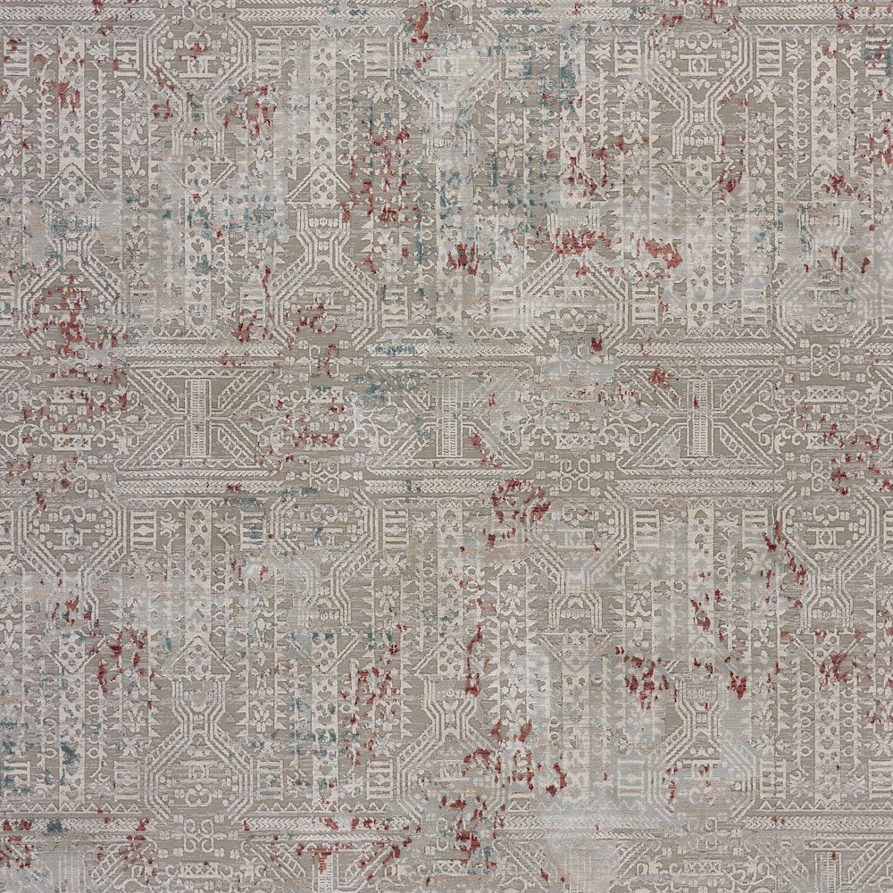 LR Home Imagine Durable Performance Area Rug Indoor in Blue/Cream, 1'10" x 3'