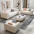 thumbnail image 2 of Light Luxury Fabric Sofa Set Furniture Velvet 1- 3 Seat Honeycomb Stainless Steel Living Room Sofas For Home Hotel My Lux Decor Round, 2 of 14