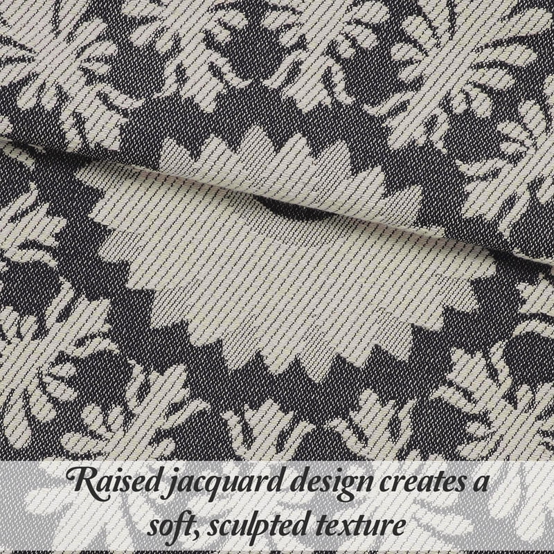 Superior 2-Pieces High-Durability Reversible Cotton Blend Bedspread Set, Twin, Charcoal