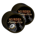 thumbnail image 2 of Murder Mystery Themed Party Supplies - Adult Birthday Supplies - Tableware Set Includes Plates Napkins Cups - Kit for 16, 2 of 8