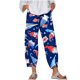 thumbnail image 2 of Ichuanyi liquidación de la moda femenina de verano bolsillo suelto suelto del día de independencia pantalones de impresión ICHUANYI WER2023082211658, 2 of 5