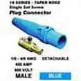 thumbnail image 2 of Leviton 16D23-B Blue 16 Series Taper Nose Male Single Set Screw Detachable Cam-Type Plug, 2 of 2