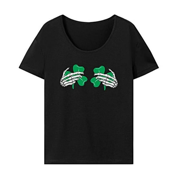 Camiseta para mujer básica camiseta cuello redondo ajuste regular cuello redondo camisa para viaje SG