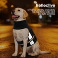 thumbnail image 4 of Kuoser Dog Anxiety Vest, Soft and Breathable Calming Shirt for Pet, Adjustable Dog Anxiety Relief Jacket for Thunderstorm, Fireworks, Travel, Separation, Black, XS, 4 of 7