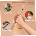 thumbnail image 4 of Wooden Children's Clarionet Kids Clarinet Music Flute Kids Recorder Wooden Flute 6 Hole Clarinet Music Clarinet Soprano Recorder for Kids Child Major Shakuhachi, 4 of 5