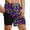 Purple, variant on Mens Swim Trunks with Liner Big Mens 2 in 1 Breathable Drawstring Knee Length Pant Shorts with Pockets L