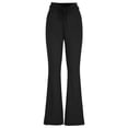 thumbnail image 6 of Timegard Pants for Women Drawstring Ruched High Waist Flare Leggings Casual Fitting Workout Yoga Pants, 6 of 9