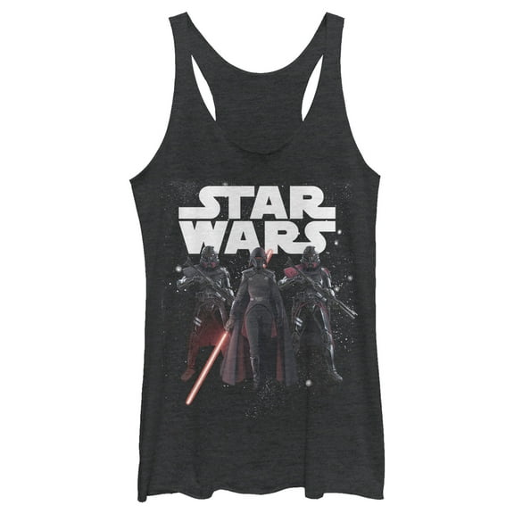 Women's Star Wars Jedi: Fallen Order Starry Inquisitor Racerback Tank Top Black Heather X Large