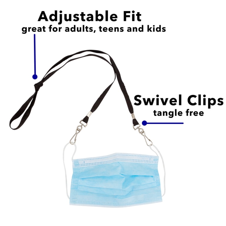 Simply Genius Face Mask Lanyards Strap Neck Holder with Clasps, 2