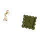 thumbnail image 5 of Reloj de pared cuadrado con estatua de caballo, figura de escritorio, material de resina, adorno de estante, silencioso, sin , decorativo, arte, 5 of 8