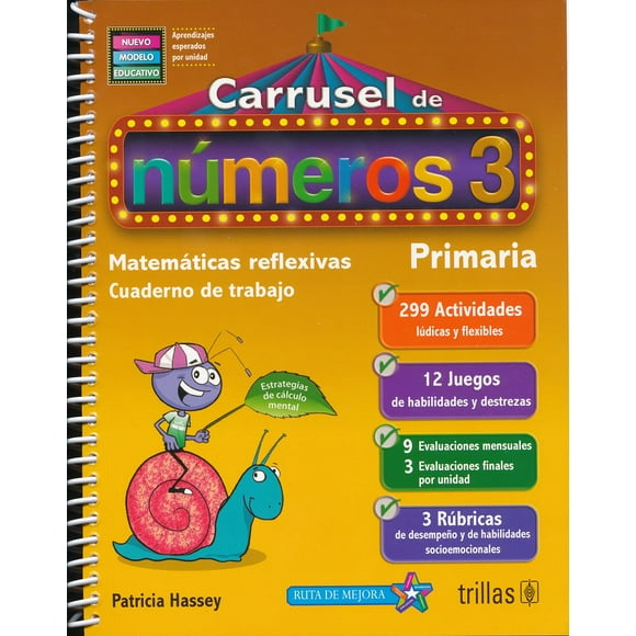 CARRUSEL DE NUMEROS 3 PRIMARIA EDITORIAL TRILLAS SA DE CV PATRICIA HASSEY ZAVALA