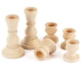 thumbnail image 4 of Set of 12 Assorted Unfinished Wooden Candle Sticks - For DIY Everyday Decor, 4 of 7