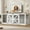 White, variant on Nor Axio 94.5” Double Dog Crate Furniture - Heavy Duty Double Dog Cage with Divider for 2 Extra Large Breed Dogs, Black