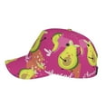 thumbnail image 5 of Disketp Pink Green Avocado Print Baseball Caps For Outdoor Sports Fashion Casual Outdoor Caps Men Women, 5 of 9