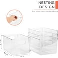 thumbnail image 2 of Sorbus Clear Plastic Storage Bins (4-Pack) - Medium Organizers for Kitchen, Pantry, Cabinet, Fridge, and Refrigerator, 2 of 8