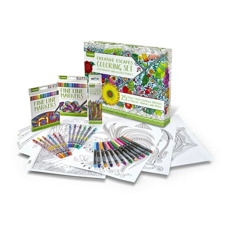 Download Crayola Adult Coloring Book Marker Art Activity Set Walmart Canada