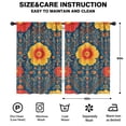 thumbnail image 2 of Blackout Kids Curtains,Pioneer Flower Childrens Insulated Curtains Set Of 2,Bedroom Essentials,Toddler Room Decor 42x63in(106x160cm), 2 of 4