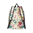 thumbnail image 3 of Balery Bird Butterfly Rose Vintage Canvas Backpack for Men and Women - Large Capacity, Durable Travel Laptop Bag for School, Work, Hiking, and Outdoor Activities, 3 of 7