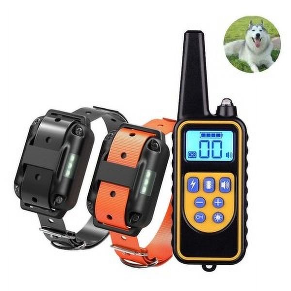 Collar antiladridos para perros, recargable, resistente al agua, antiladridos, control remoto de larga distancia de 800 metros, collar de descarga eléctrica para mascotas