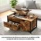 thumbnail image 3 of Mesa De Centro De Madera Rustica Elevable 2 Cajones Y Puerta, 3 of 6