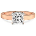 thumbnail image 3 of 4 Carat IGI Certified Princess Shape Lab Grown Diamond Engagement Ring | 14K Rose Gold |Ember Secret Halo Diamond Ring | FG-VS1-VS2 Quality Friendly Diamonds, 3 of 4