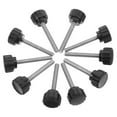 thumbnail image 2 of 10 Pcs Vis de Serrage Poignées Moletées Vis en Acier Inoxydable Filetées pour Montage de Machines et Moniteurs (M4x30mm), 2 of 9