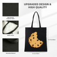 thumbnail image 3 of GOSMITH Cookie Matching Couples Best Friends Woman Shopping Bag 14.1x15.7in, 3 of 6
