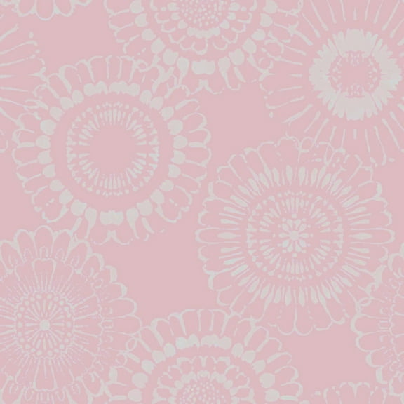 Chesapeake Marilee Neutral Circles Wallpaper, 20.9-in by 33-ft