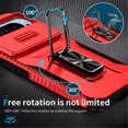 thumbnail image 6 of For Google Pixel 11 / 11 Pro Slim Fit Shockproof Hybrid with Slide Camera Cover & Rotated Ring Kickstand, [Military-Grade] Phone Case,Red,For Pixel 11 / 11 Pro, 6 of 8