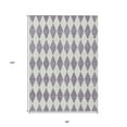 thumbnail image 3 of HomeRoots 577100 8 x 10 ft. Geometric Washable Indoor & Outdoor Rectangle Area Rug, Purple & Lilac, 3 of 5