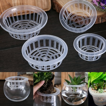 Moaere Round Net Cup Pot Wide Lip Bucket Basket Plant Container for (Best Neti Pot Solution)